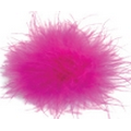 Hot Pink Feather Boa Bow